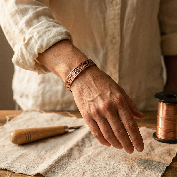 Moosgrund – Kupferarmband