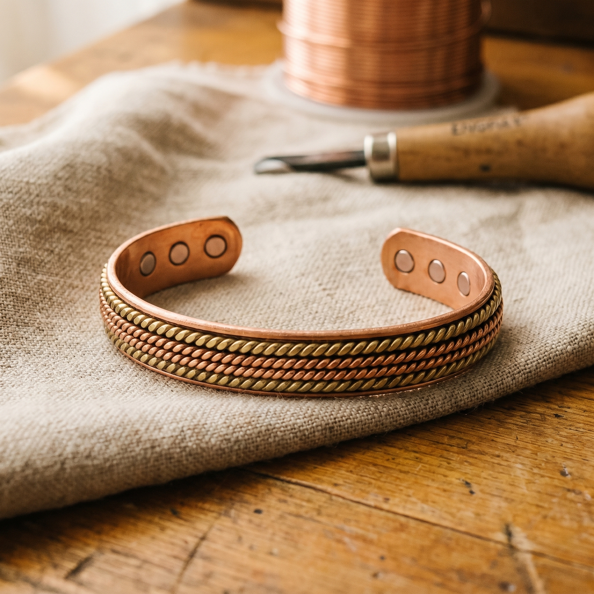 Schmiede – Kupferarmband