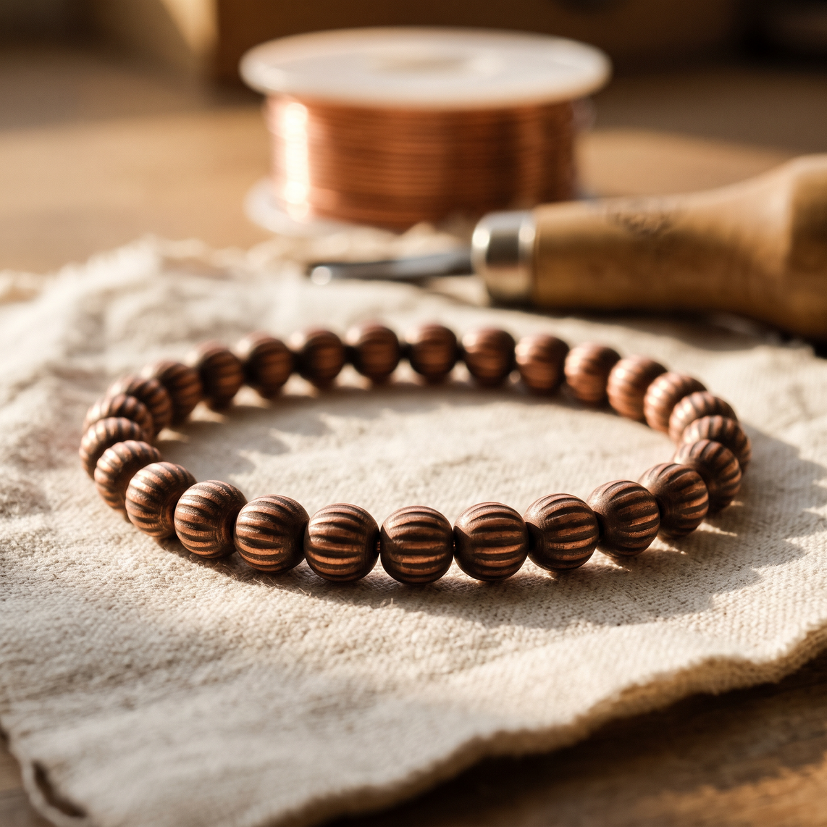 Rinde – Kupferarmband