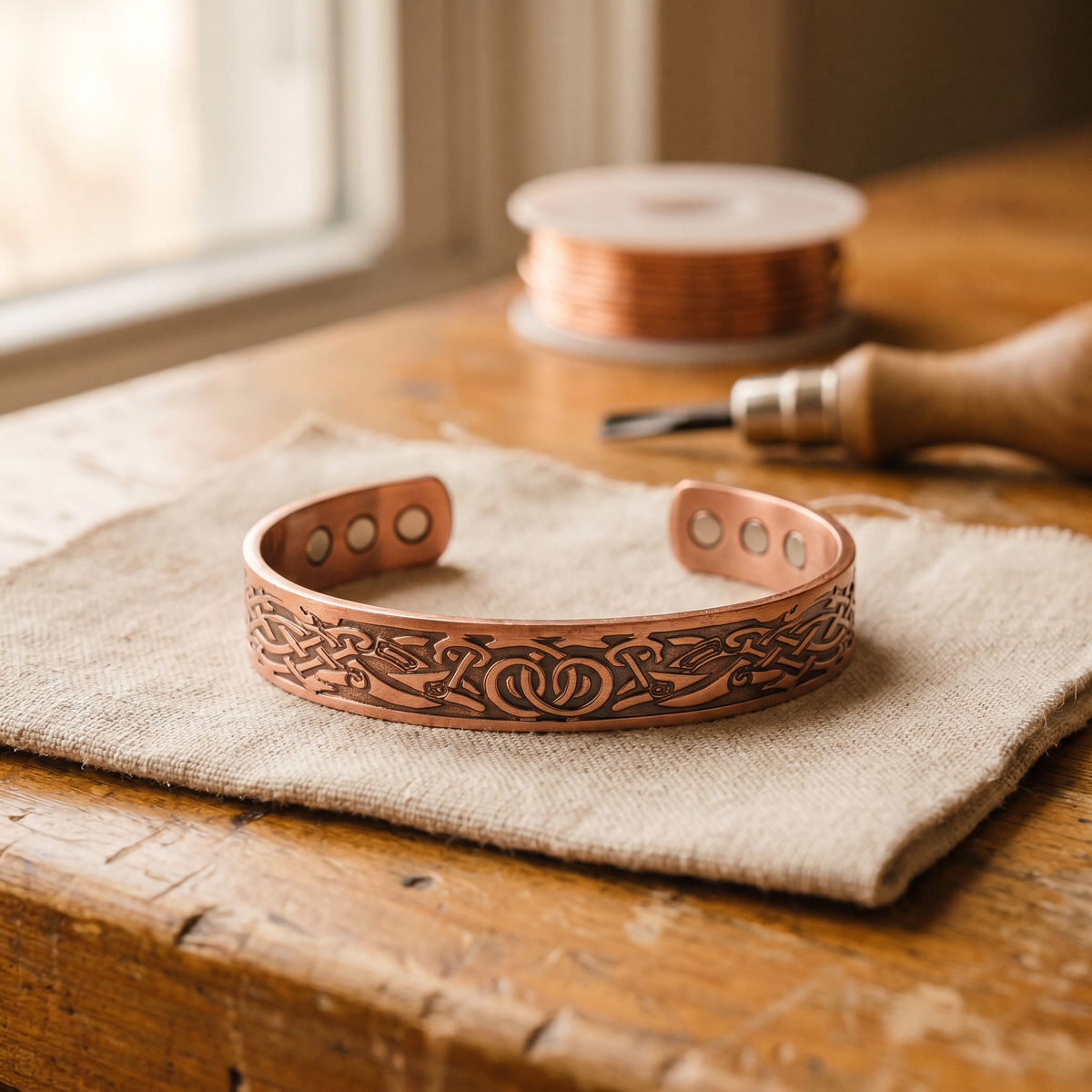 Moosgrund – Kupferarmband