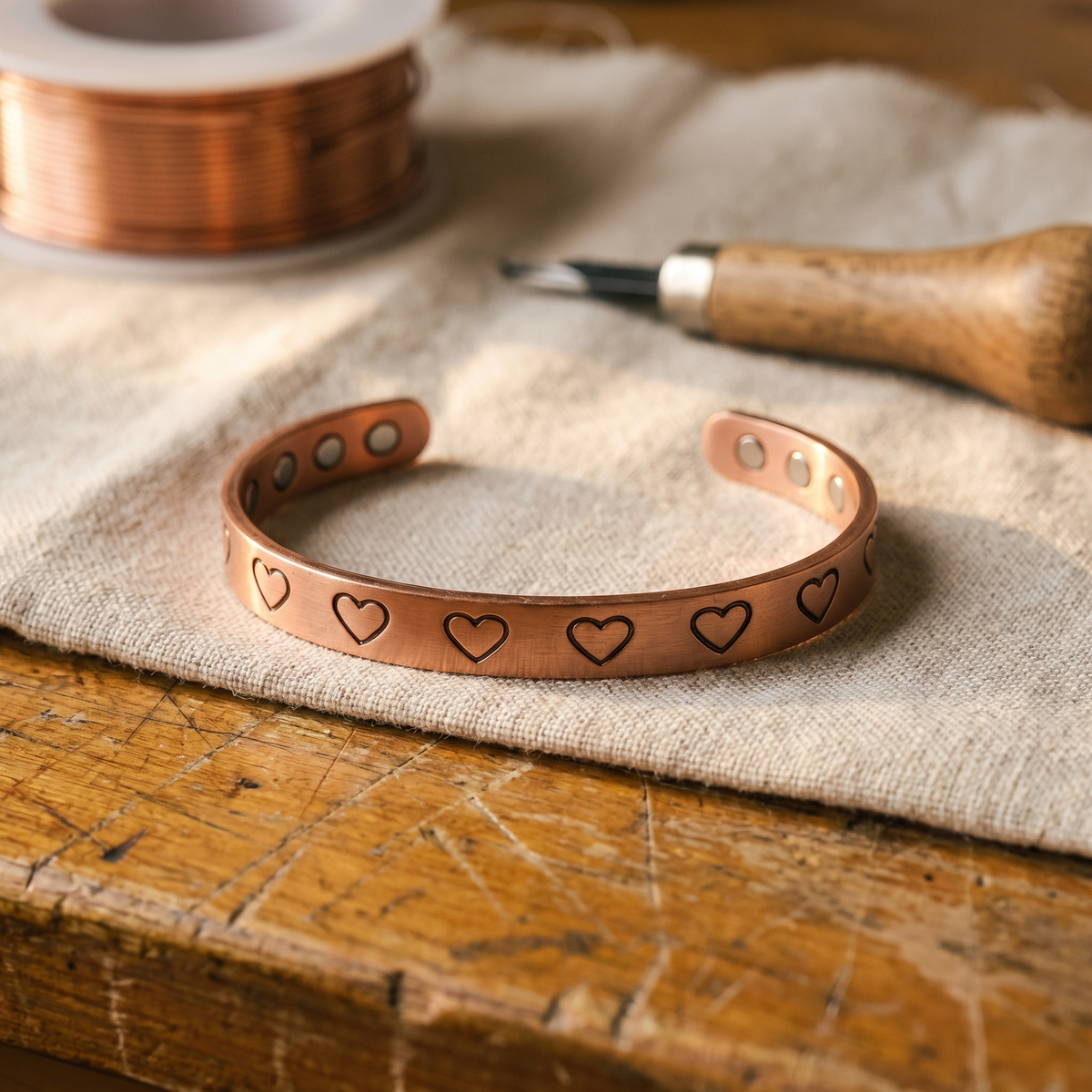 Herdfeuer – Kupferarmband