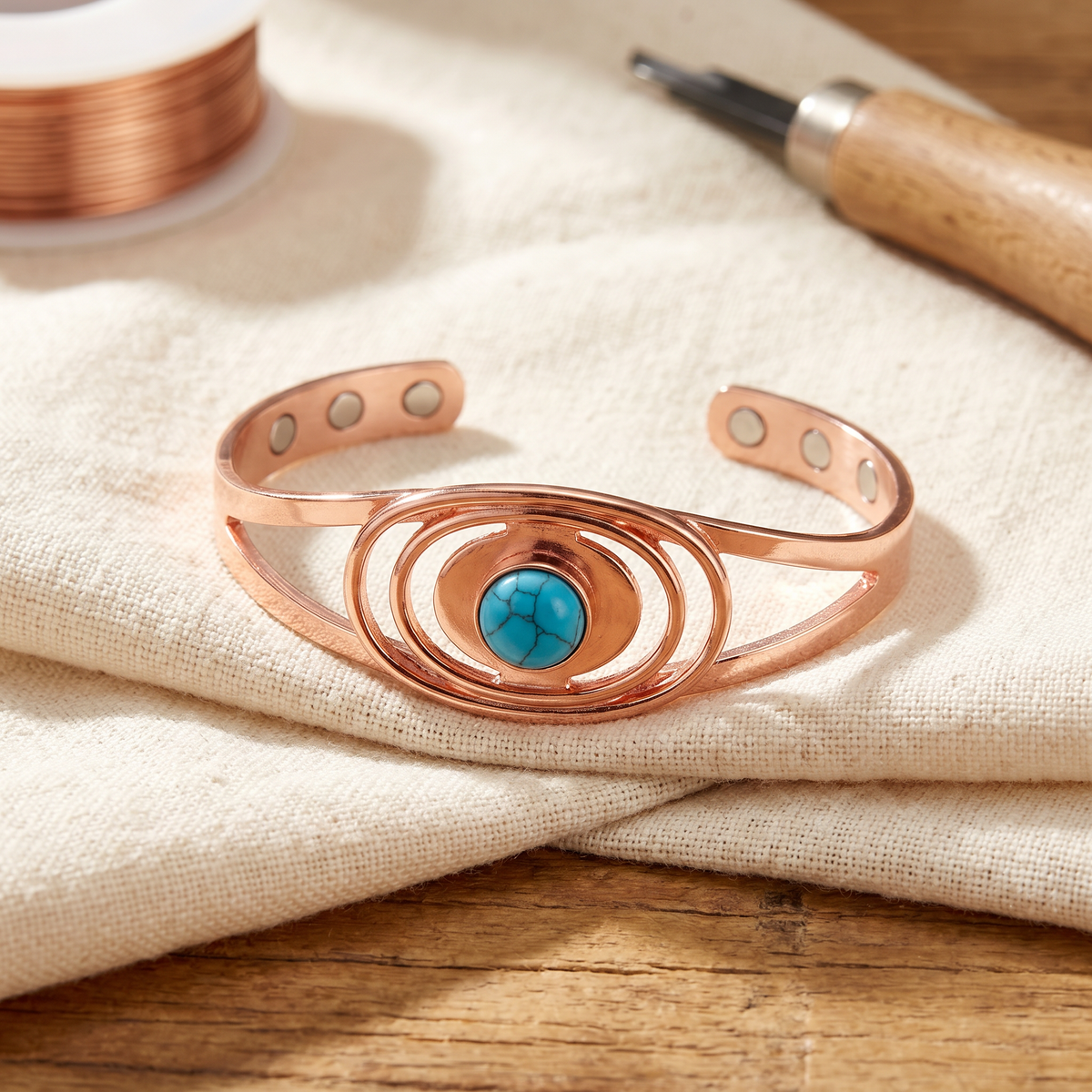 Riedgras – Kupferarmband