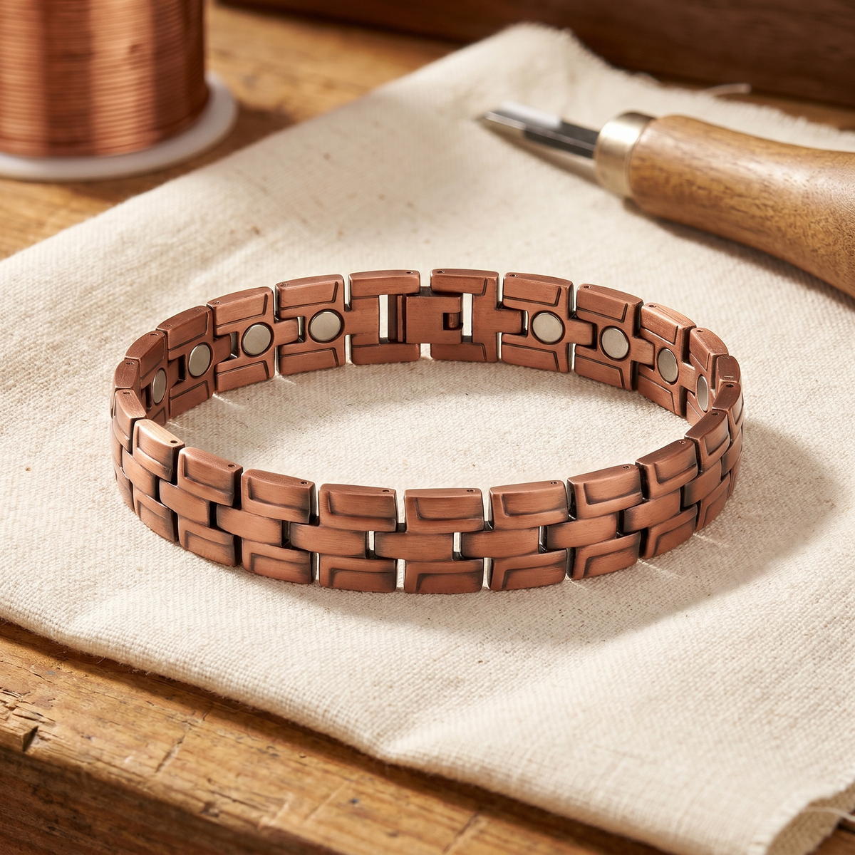 Ginster – Kupferarmband