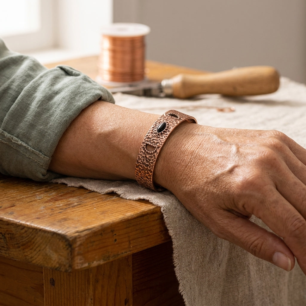 Nebel – Kupferarmband