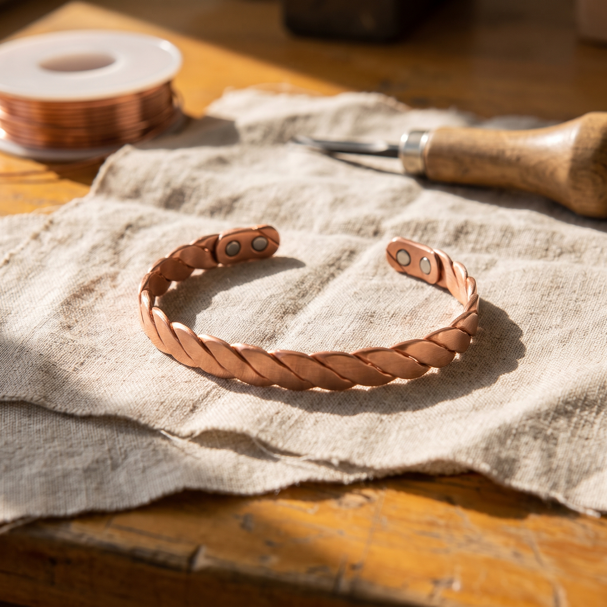 Schilf – Kupferarmband